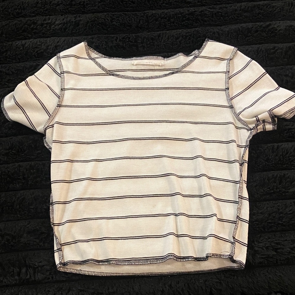 Striped Short Sleeve Top